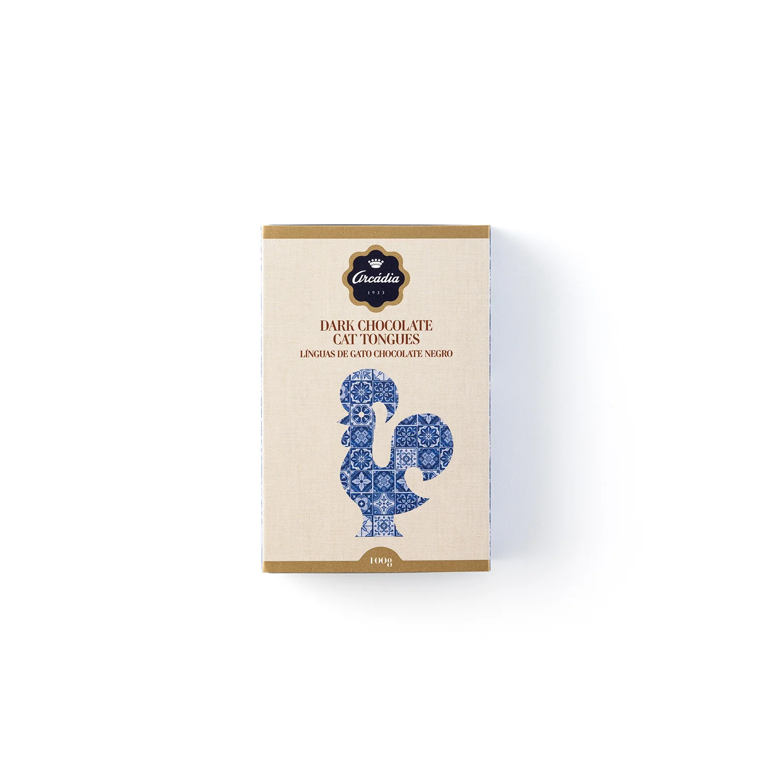 Coleção Tradição - Línguas de Gato de Chocolate Negro Galo de Barcelos