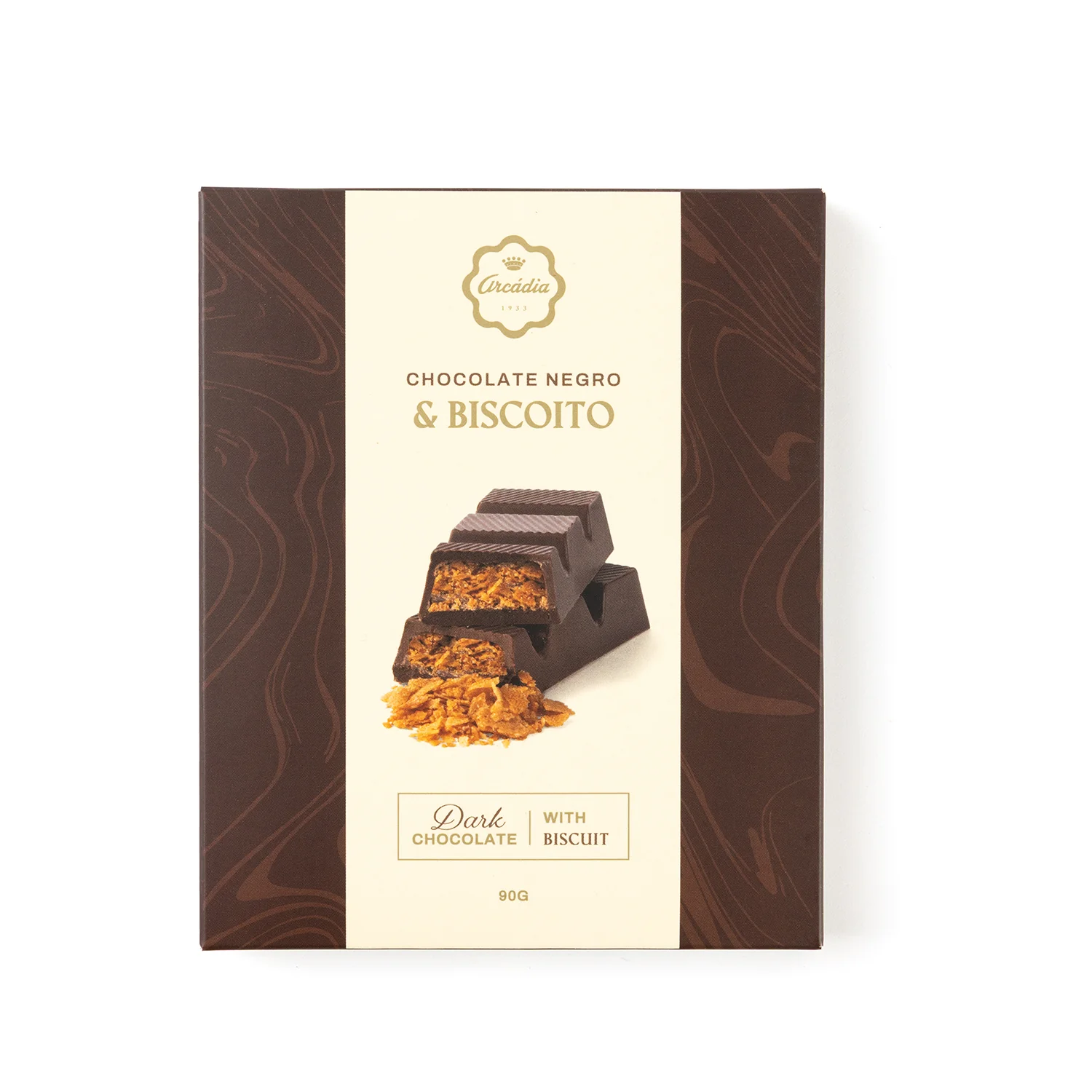 Tablete - Chocolate Negro com Biscoito - Image 2